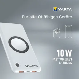 Varta Wireless Power Bank 10000 mAh weiß