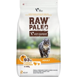 VETEXPERT Raw Paleo Adult Cat Turkey&Chicken für ausgewachsene Katzen Pute, Huhn 2 kg