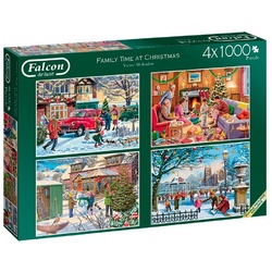 Jumbo Spiele Puzzle Victor Mclindon Family Time at Christmas (Art: 11269), Puzzleteile
