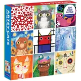 Galison Artsy Cats 500 Piece Family Puzzle