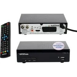 Vantage VT-92 DVB-T2 Receiver, Full HD 1080p, HDMI und SCART