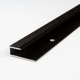 PROVISTON Einfass- | Abschlussprofil Aluminium 15.6 x 8.5 x 1000 mm Bronze Dunkel Einschubprofil Abschlussleiste Bodenprofil | Proviston