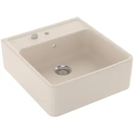 Villeroy & Boch Spülstein Einzelbecken ivory + Excenterbetätigung