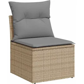 vidaXL Garten-Sofagarnitur 9-tlg. Loungeset beige