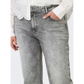 ONLY CARMAKOMA "CARWILLY HW WIDE DNM TAI0918", Damen, Gr. 50, Länge 32, grau 50/32