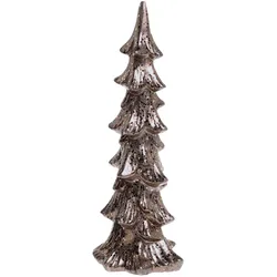 Chic Antique Weihnachtsbaum Aufsteller mit Glitzer, H37/L14,5/B11 cm, mokka