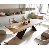 DeLife Edge 260 x 75 x 100 cm Akazie natur