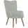 vidaXL Relaxsessel 61 x 95 x 65 cm Hellgrau Samt