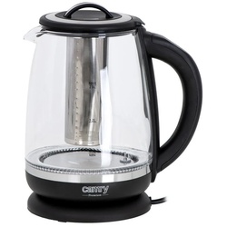 Camry Wasserkocher CR 1290 Waserkocher Glas mit Temperatureinstellung 2 L 2200 Watt