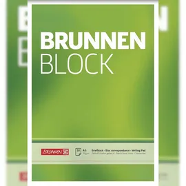 Brunnen Briefblock A5 blanko Grün