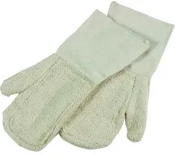 SCHNEIDER Backhandschuhe aus Henkelplüsch 310003 , 1 Paar, L 400 x B 150 mm, lange Stulpe