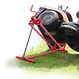 SOARS Rasentraktor Hebevorrichtung, Rasentraktorheber Metall, Hebervorrichtung für Aufsitzmäher 400kg belastbar, Neigung bis 50°, stufenlos verstellbar
