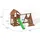 fungoo Spielturm Fortress Spider+ Teak