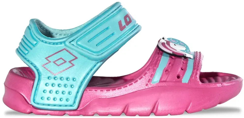 Sandale LOTTO, Mädchen, Gr. 34, pink, aqua, Synthetik, mehrfarbig, Schuhe Sandale, - ideal für Spielplatz, Strand & Wasser
