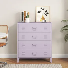 [en.casa] Hämeenlinna Schubladenschrank 80 x 40 x 92 Lila