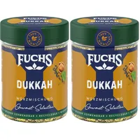 Fuchs Gewürze Gourmet Selection Naher Osten-Afrika – Dukkah Gewürzmischung, nachfüllbarer Gewürz Mix, zum Verfeinern von Fisch und Lamm, vegan, 50 g (Packung mit 2)