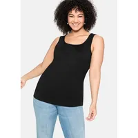 Sheego Tanktop in schwarz | Gr.: 42