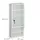 Relaxdays Medizinschrank, Glastür, abschließbar, 5 Fächer, HBT 65x27x12 cm, für Medikamente, Arzneischrank hängend, weiß