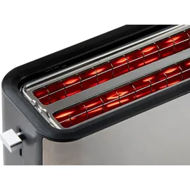 Domo DO967T Toaster 4 Scheiben, 1470 Watt, Edelstahl