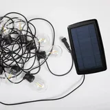 NEW GARDEN Lichterkette Solar 8 Meter IP44 10 LEDs schwarz