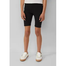 s.Oliver Gerippte Radlerhose mit Elastikbund - schwarz - 146/152