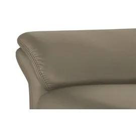 meinSofa Einzelcouch Leder 2-Sitzer Beige