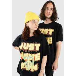 JUST HAVE FUN Sketched Out T-Shirt black Gr. S