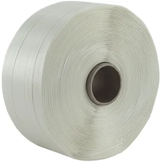 2 Rollen Textil Umreifungsband Breite 25 mm Länge je 500 m Reißfestigkeit 1000 KG Kern 76 mm