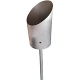 Intelmann Gartenfackel Edelstahl Toilettenpapier-Fackel Klopapier-Fackel Windlicht