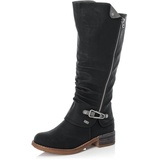 Rieker Damen Winterstiefel 94652, Frauen Stiefel, wasserabweisend, riekerTEX,uebergangsschuhe,Winterboots,warm,gefüttert,schwarz (00),41 EU / 7.5 UK - 41 EU