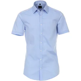 Venti Kurzarmhemd blau Baumwolle, blau, NOS