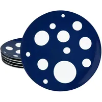 Mambocat Pula dunkelblau 6x Speiseteller Ø27cm Porzellan Platte groß