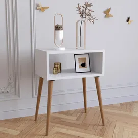 VCM Nachtschrank Singol 44,5 x 30 x 60 cm Weiß