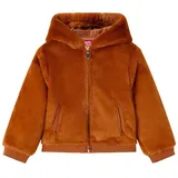 vidaXL Kinder-kapuzenjacke Kunstpelz Cognac 104 vidaXL 42857