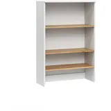 Vicco Badschrank, Weiß, Eiche Artisan, Holzwerkstoff, 3 Fächer, Rechteckig, 68x100.4x29 cm