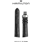 Hamilton - Ventura Band-set Leder-schwarz-21/18 H690.245.107 - schwarz