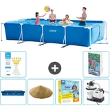 Rechteckiger Frame Pool - 450x220x84 Cm - 7-teilig  S170