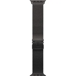 Apple 49 mm Milanaise Armband (L), Ersatzarmband, Titan Schwarz
