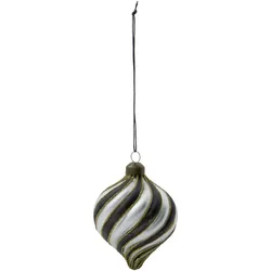 Chan Christbaumschmuck schwarz-weiß 4 St.
