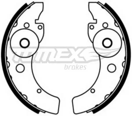 TOMEX BRAKES Bremsbackensatz tx2346 Hinterachse für AIXAM