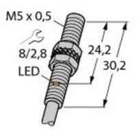 Turck Sensor bündig PNP, Öffner BI1-EG05-RP6X