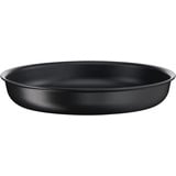 Tefal Ingenio Pfanne 28 cm, Induktion, Antihaftbeschichtung, Kochstartanzeige, stapelbar, spülmaschinengeeignet, Made in France, Eco Resist L3970602, Schwarz