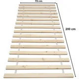 Helo Rolllattenrost Lattenrost Rollrost Holzlatten Bettrost 70 x 200 cm 11 Latten (Basic A)
