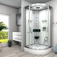 AcquaVapore Duschkabine Dusche D58-10T0-EC 90x90 cm - Weiß