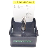 Festool Spiralnutfräser HS Spi S8 D8/19 Nutfräser 8(D)x19x50mm, 1er-Pack (490945)