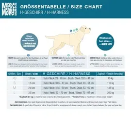 Max & Molly Urban Pets H-Geschirr Hund Cherry Bloom M