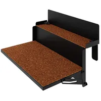 Levira Home Balkonhängetisch 35 x 48 x 29 cm Schwarz
