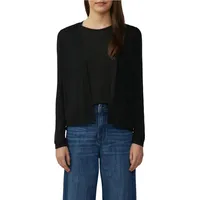 S.Oliver Leichte Strickjacke aus Viskose, schwarz, 44