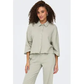 Jdy Hemdbluse JDYTHEIS LIFE 3/4 CROP SHIRT WVN NOOS Grün L