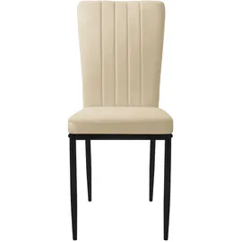 ML-Design Esszimmerstühle 4er Set mit Samtbezug Taupe,